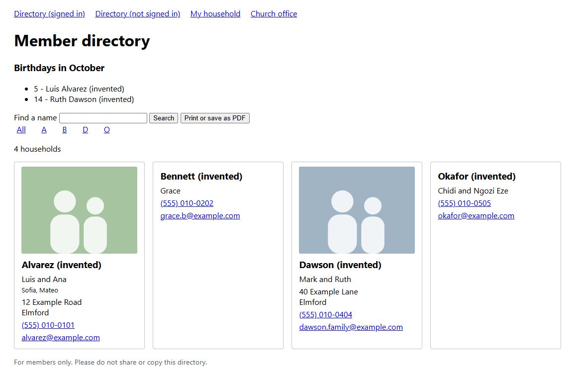 Kinfolk: its own screen