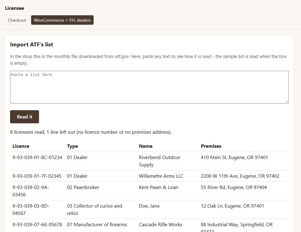 Licensee: another of its screens