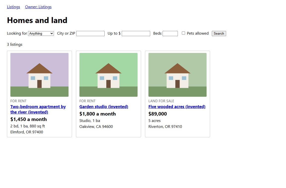 Tenancy: another of its screens